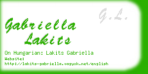 gabriella lakits business card